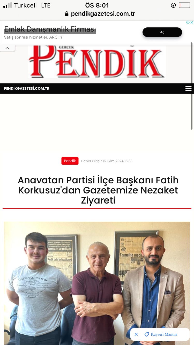 ''Pendik Gazetesi'' Ziyareti