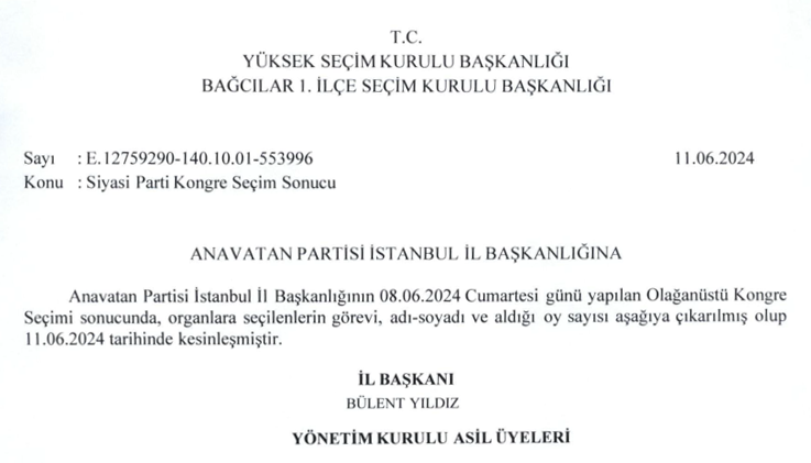 İSTANBUL OLAĞANÜSTÜ KONGREMİZE İLİŞKİN KAMUOYU BİLDİRGESİ 